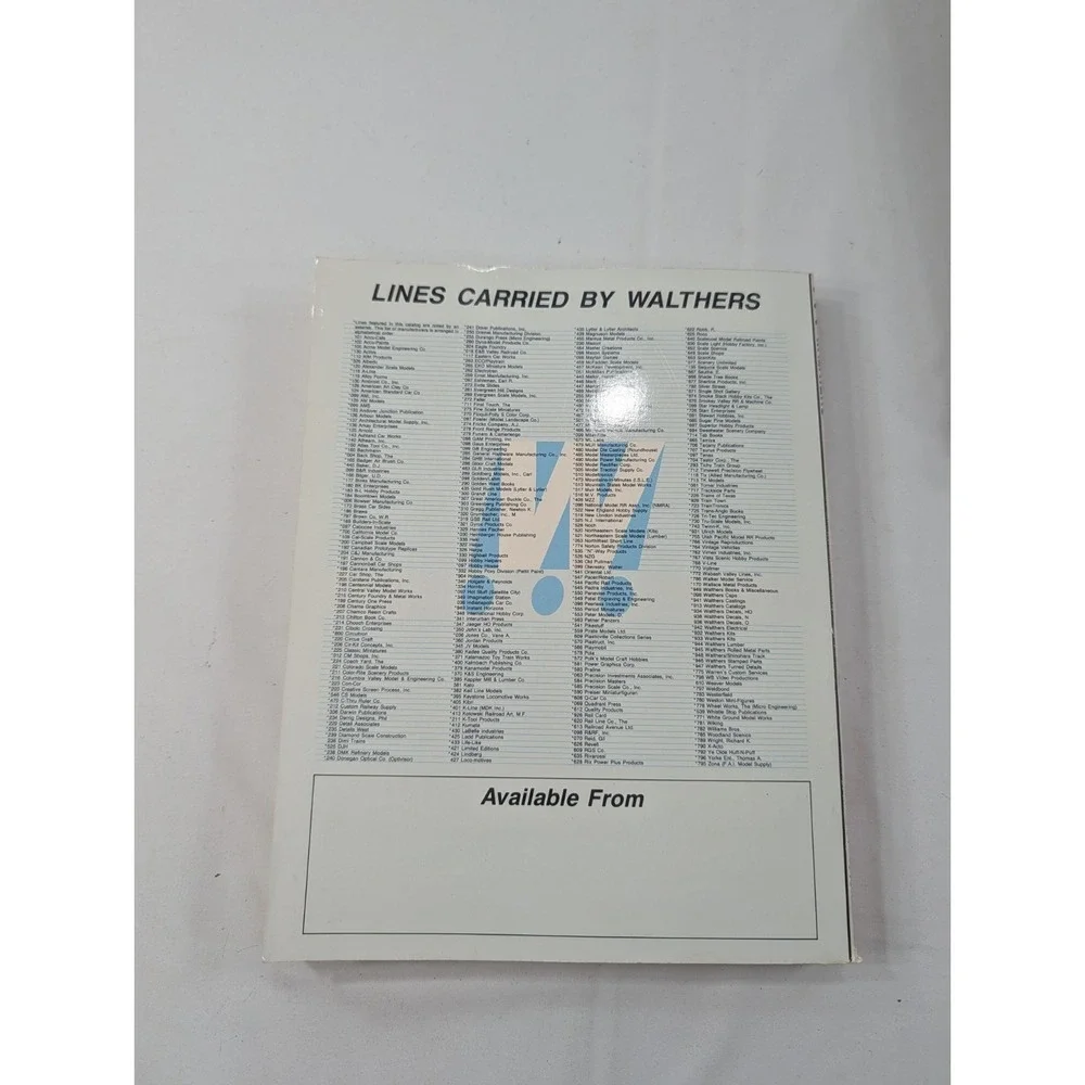 Model Railroad Walthers HO Reference Book Catalog Train‎ 1988